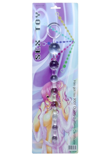 Анальные бусы прозрачные Jelly Anal Beads - 1