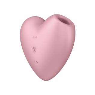 Вакуумный стимулятор для клитора розового цвета Satisfyer Cutie Heart