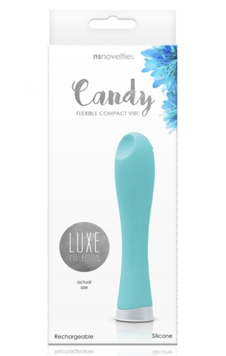 Вибратор вагинальный из силикона бирюзовый NS Toys Luxe Candy - 2