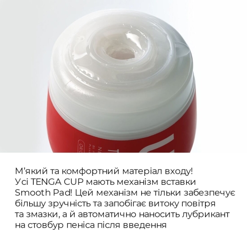 Мастурбатор рот белого цвета Tenga Deep Throat Cup GENTLE - 4