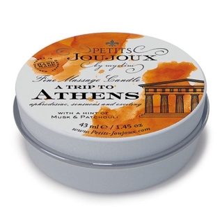 Массажная свечa с запахом мускуса и пачули Petits Joujoux Athens 43 мл