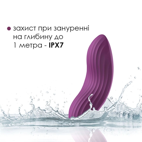 Кліторальний вібратор фіолетовий силіконовий Svakom Edeny - 8
