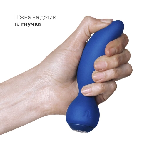 Анальна вібропробка синього кольору Adrien Lastic Little Rocket - 3
