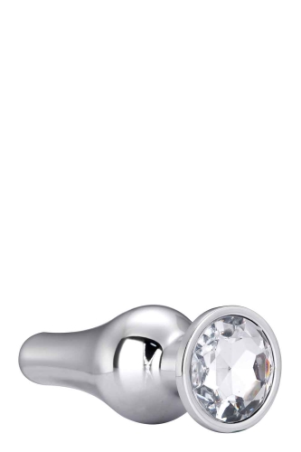 Анальна пробка конічної форми Dream Toys GLEAMING LOVE SILVER PLEASURE PLUG M - 4
