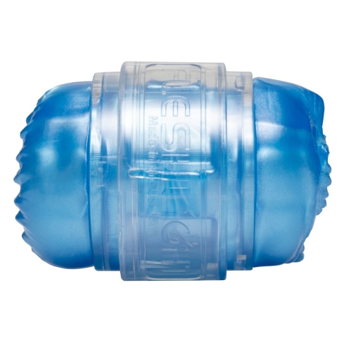 Мастурбатор Двосторонній Анус і Вагіна синього кольору Fleshlight Quickshot Alien - 6