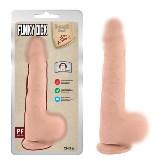 Фаллоимитатор реалистичный на присоске телесного цвета Chisa Funky Dick