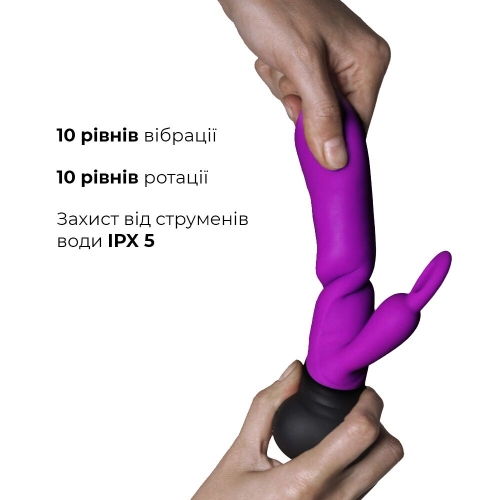 Вібратор зі стимуляцією клітора Adrien Lastic Mini Bonnie - 3