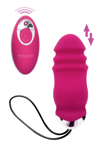 Виброяйцо с пультом ДУ малинового цвета Toy joy Sunny Side Up And Down - 1