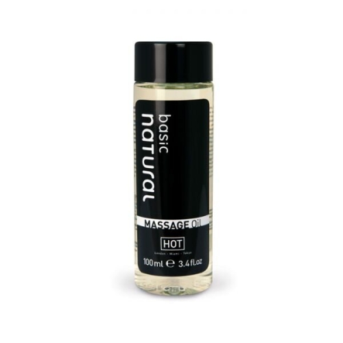 Масажна Олія освіжаюча з нейтральним запахом Hot Basic Natural 100 мл - 1