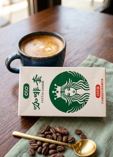 Презервативи натуральний латекс з ароматом кави OLO Coffee Condom упаковка 10 штук - 2