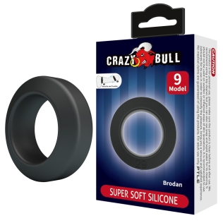 Эрекционное кольцо на член черного цвета Lybaile Crazy Bull №9 Brodan