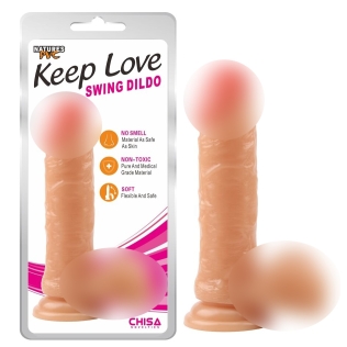 Фалоімітатор реалістичний на присоску бежевий CHISA Keep Love Swing Dildo