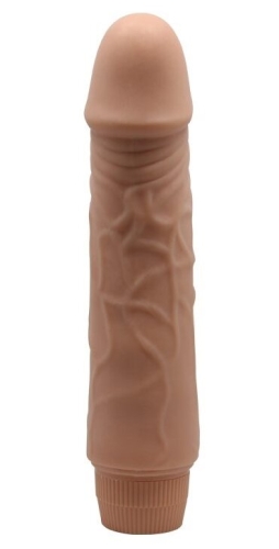 Вібратор реалістик бежевий BARBARA 7.6 Jeff MULTI-SPEED VIBRATOR - 7