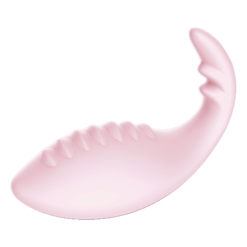 Віброяйце силіконове Leten Dinosaur Baby Pink з управлінням через смартфон - 2