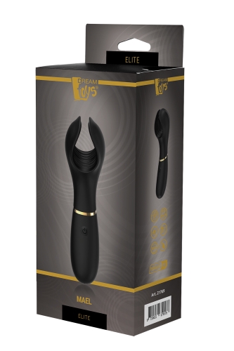 Мастурбатор для пеніса із вібрацією чорного кольору Dream Toys ELITE MAEL - 3