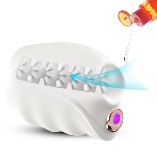 Мастурбатор для мужчин с вибрацией белого цвета Boss series Master white - 5