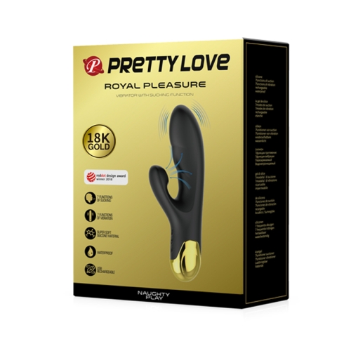 Вібратор з вакуумною кліторальною стимуляцією чорний LYBAILE Pretty Love Naughty Play - 7