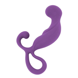 Массажер простаты фиолетовый силиконовый MAI Attraction Toys длина 13.4см диаметр 3.2см