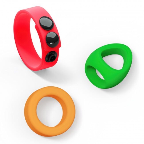 Набор ярких эрекционных колец Love To Love NEON RING KIT - 1