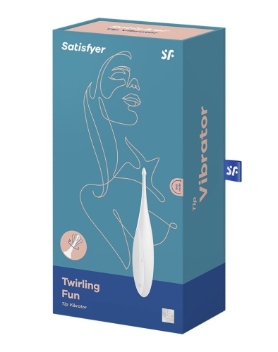 Вібратор для клітора білий Satisfyer Twirling Fun - 4