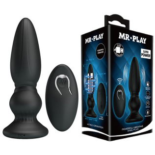 Анальная пробка с вибрацией и пультом ДУ MR PLAY Super Power LYBAILE