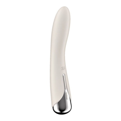 Вибратор вагинальный и для точки G с ротацией бежевого цвета Satisfyer Spinning Vibe 1 - 5