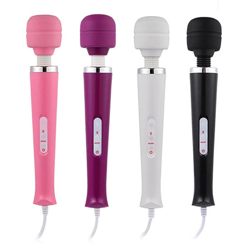 Вібромасажер Ванд у формі мікрофона фіолетового кольору Boss series Magic Massager - 7