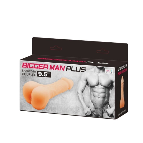 Мастурбатор-насадка реалістик тілесного кольору &amp;quot; Bigger Man PLUS » - 10