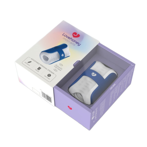 Мастурбатор для мужчин с открытым каналом бело голубой Lovehoney Mon Ami Adjustable - 2