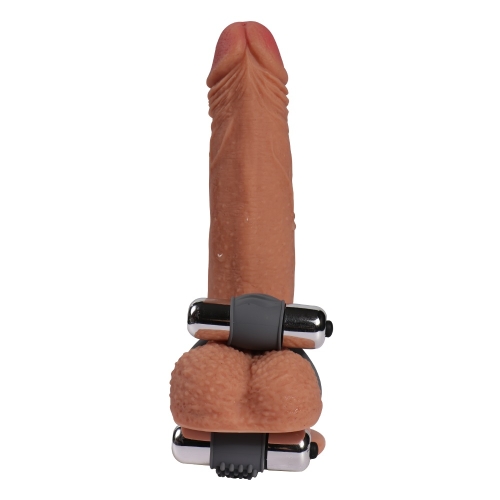 Эрекционное кольцо Double bullet cock ring - 3