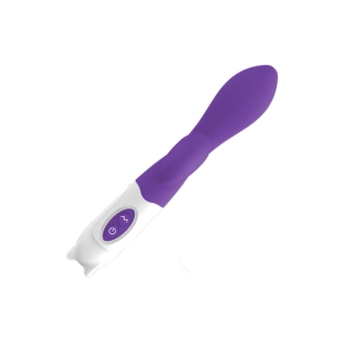 Вибратор с отростком для клитора фиолетового цвета Ningbo aiLe Glamorous Buddy