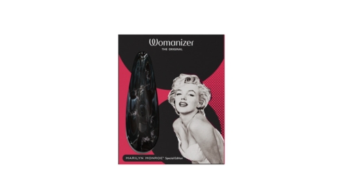 Вакуумний кліторальний стимулятор чорного кольору Womanizer Marilyn Monroe - 23