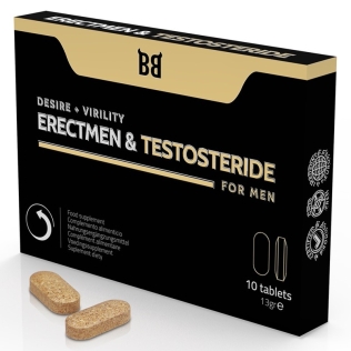 Капсулы для усиления эрекции и повышения уровня тестостерона Blackbull Erectmen Testosteride Power Testosterone 10 капсул