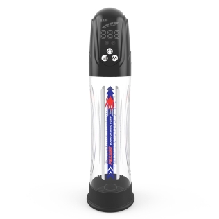 Автоматическая гидропомпа 2в1 с LED дисплеем прозрачного цвета Men Powerup Water Bath 