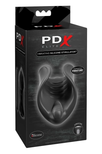 Мастурбатор нереалистичный для мужчин с вибропулей черный Pipedream PDX Elite - 1