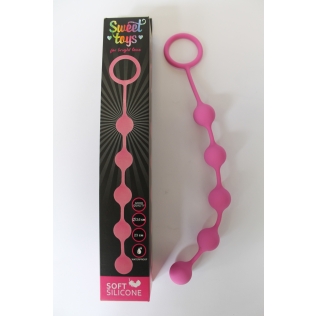 Анальная цепочка L 230 мм D 26 мм цвет розовый SWEET TOYS