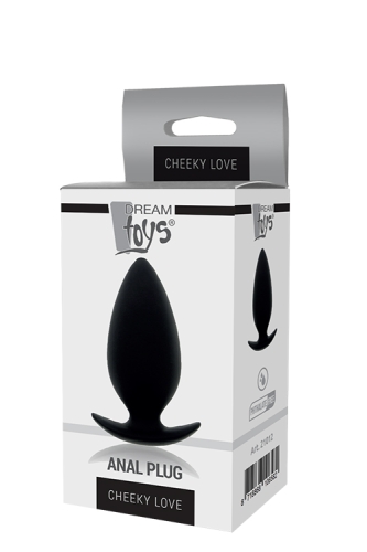 Анальна пробка чорна BOOTYFUL MEDIUM 3.8 INCH - 2
