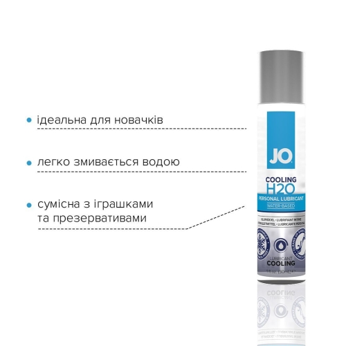 Лубрикант на водній основі System JO H2O-COOLING (30 мл) вагінальний охолоджуючий(Систем Джо) - 3
