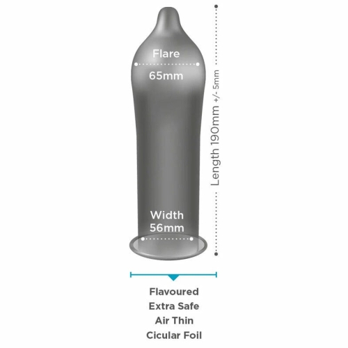 Презервативы латексные прозрачного цвета Exs Air thin feel 3 штуки - 3