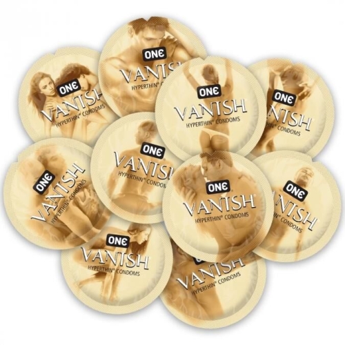 Презерватив ультратонкий прозорого кольору ONE Vanish Hyperthin 1 штука - 2