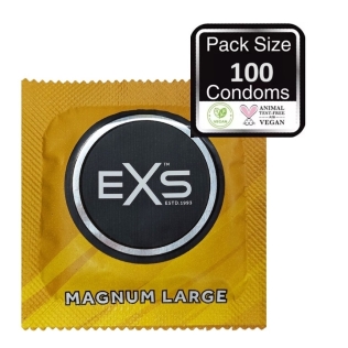 Презервативы большого размера прозрачного цвета EXS Magnum extra large №1 100 штук