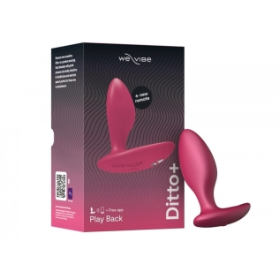 Анальная пробка з вибрацией We-Vibe Ditto+ Cosmic Pink с пультом и управлением с телефона