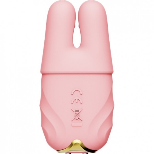 Бездротові віброзатискачі для сосків ZALO Nave Vibrating Nipple Clamps рожеві - 3