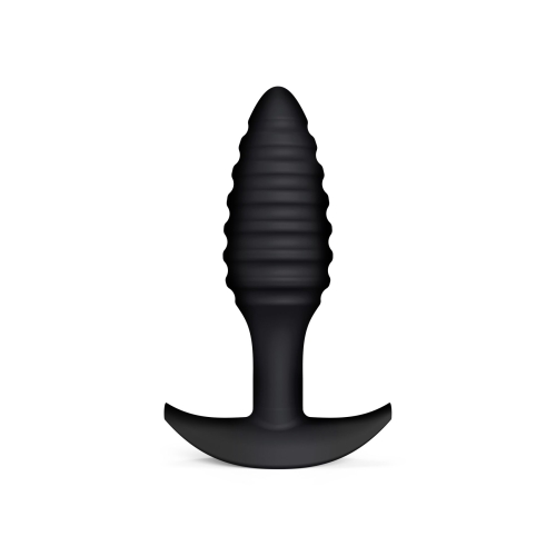 Анальная пробка спиралевидная силиконовая черного цвета Dorcel - 1