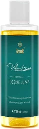 Массажное масло для эротического массажа с ароматом перечной мяты Vibratissimo Desire Jump 100 мл - 1