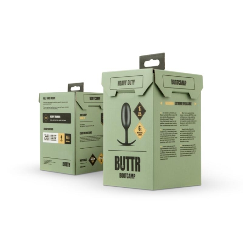 Анальная пробка силиконовая черного цвета Buttr - 6