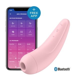 Вакуумный клиторальный стимулятор смарт Satisfyer Curvy 2+ Pink