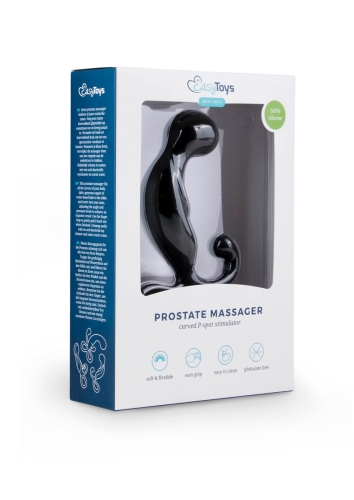 Масажер простати чорного кольору Easytoys - 4