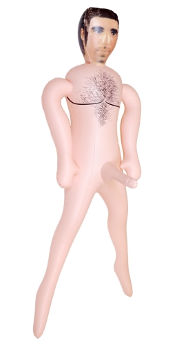 Надувная кукла с напечатанным лицом и членом телесного цвета Boss of toys Boss Series Postman - 5