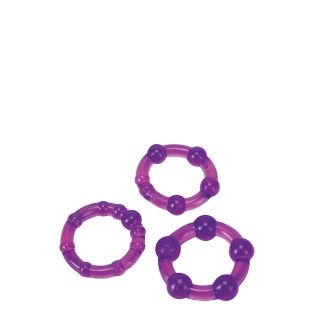 Набір ерекційних кілець фіолетові Ultra Soft &amp; Stretchy Pro Rings